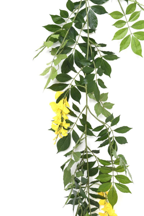 Gul Kunstig Wisteria-Guirlande 180 Cm