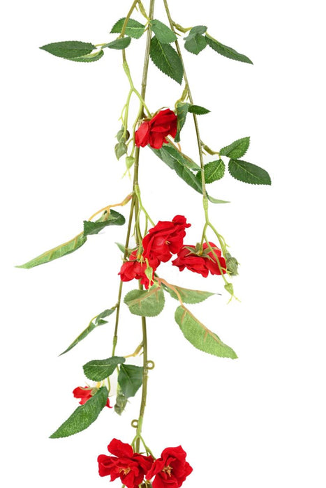 Kunstig Rosenkrans 180 Cm Til Indvendig Dekoration