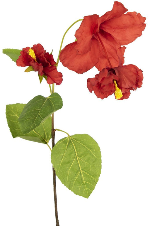 Rød Kunstig Hibiscus