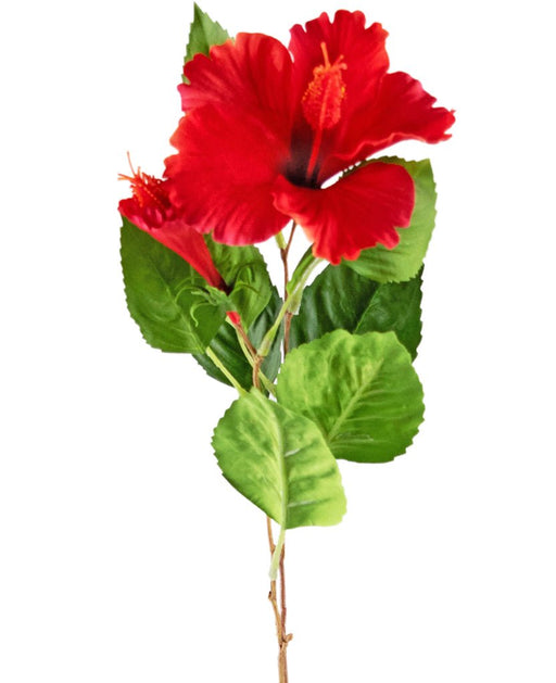 Rød Kunstig Hibiscus