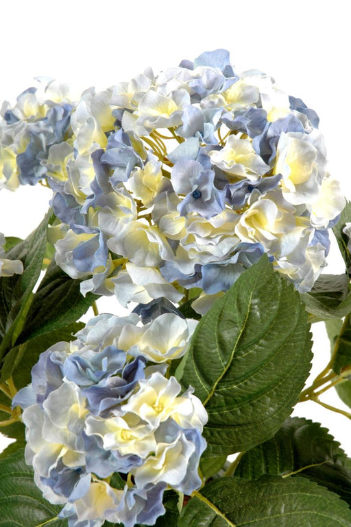 Kunstig Hortensia 5 Hoveder Blå 50 Cm På Bål