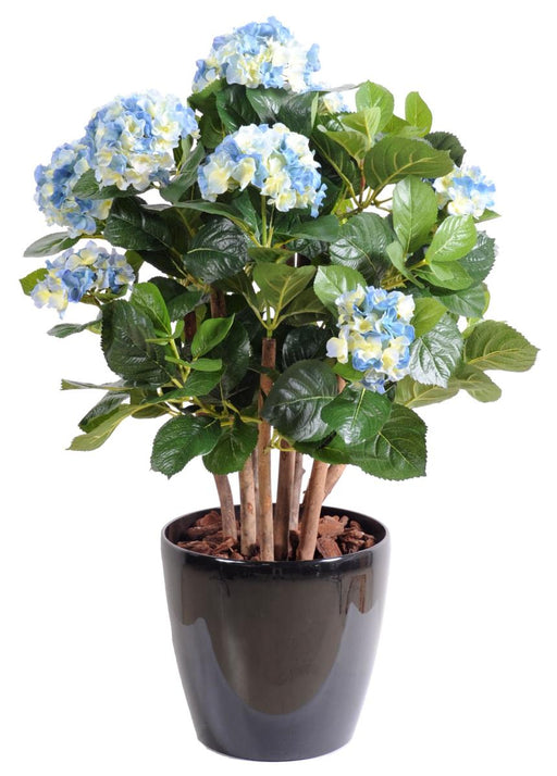 Kunstig Hortensia 80Cm Blå Til Indendørs