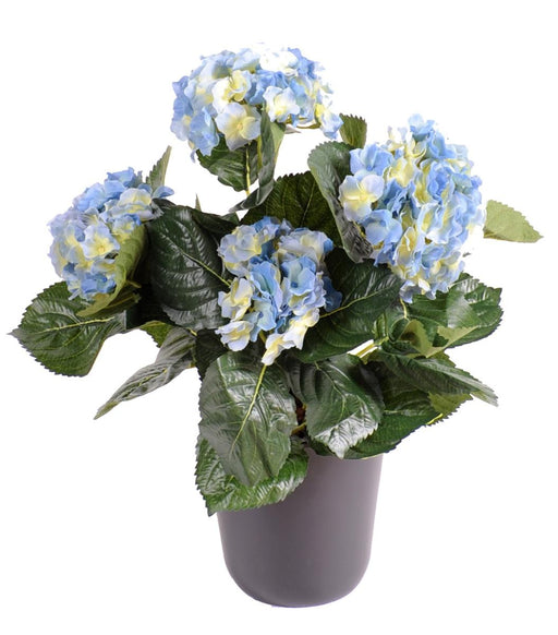 Blå Kunstig Hortensia 40 Cm Til Indendørs