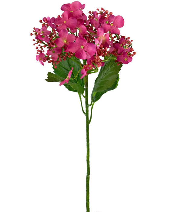 Lyserød Sommerfugl Hortensia Kunstig Blomst