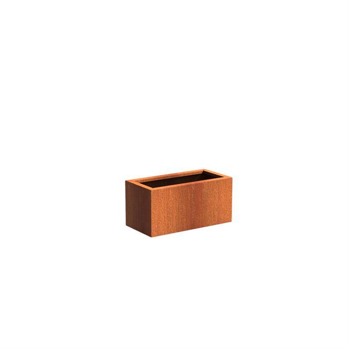 Corten Stål Plantekasse Til Blomster 80X40Cm