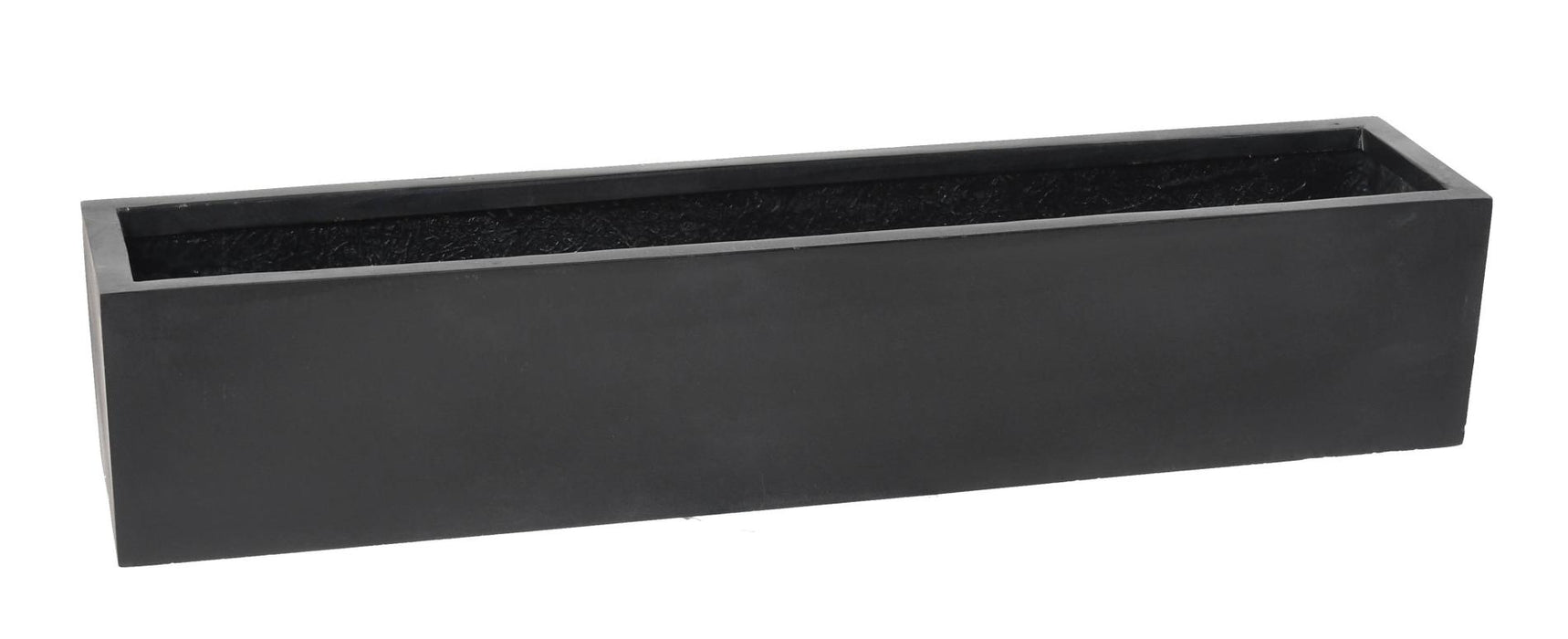 Sort Fiberstone Plantekasse 100X25Cm Til Altan