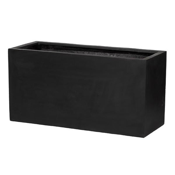 Sort Fiberstone Plantekasse L.60Cm Indendørs Udendørs