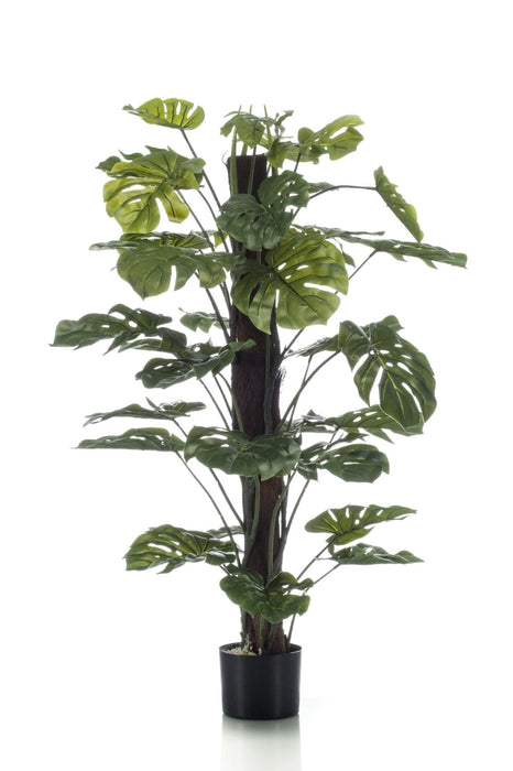 Monstera Deliciosa Kunstig Plante - H120Cm, Ø14Cm
