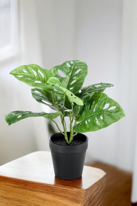 Monstera Monkey Kunstig Plante - H29Cm, Ø18Cm
