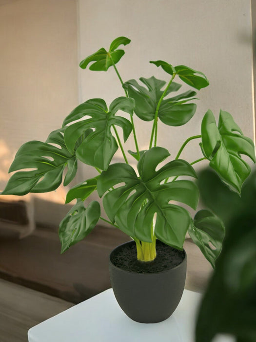 Monstera - Kunstig Grøn Plante