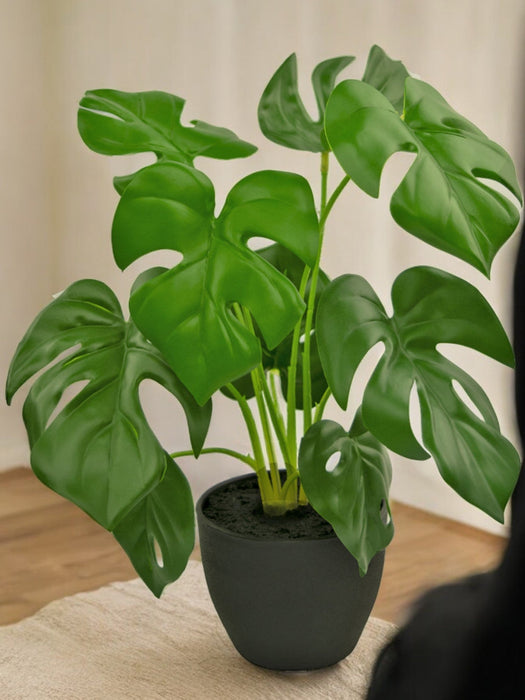 Monstera - Kunstig Grøn Plante