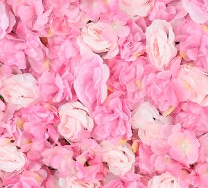 Væg Kunstige Blomster Roser Interiør Dekoration 60X40