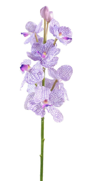Kunstig Vanda Orchid 60Cm Lilla Hvid