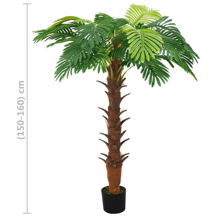 Kunstig Cycas Palme Med Potte 160 Cm Grøn