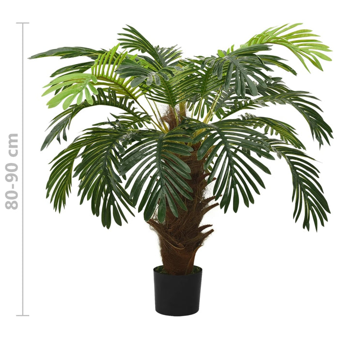 Kunstig Cycas Palme Med Potte 90 Cm Grøn