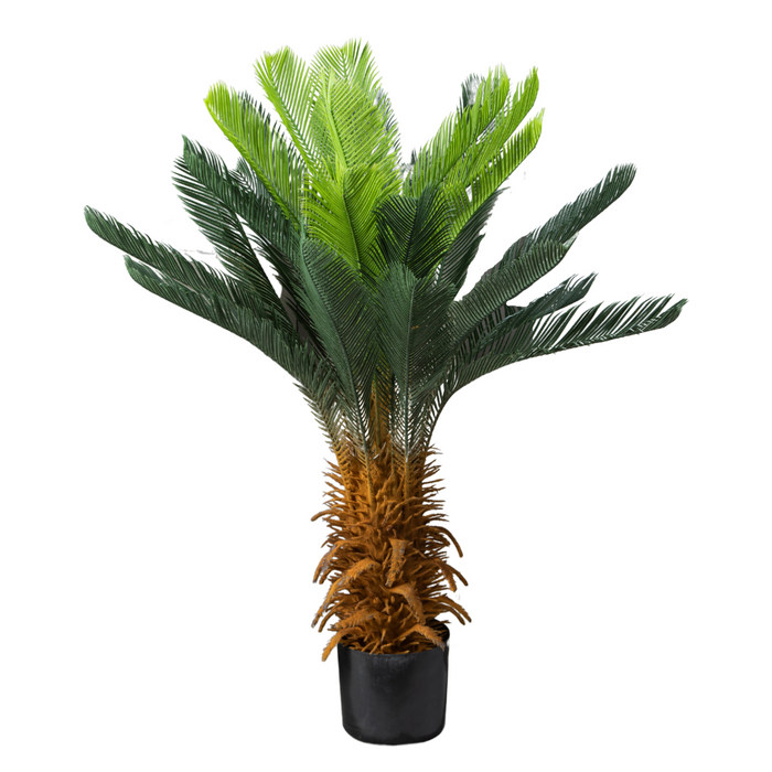Kunstig Cycas Palmetræ I Potte 110 Cm Indendørs Plante