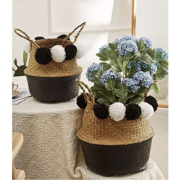Eli Black Pompom Kurv