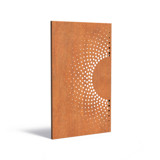 Abstrakt Corten Stål Panel Til Have 180X110Cm
