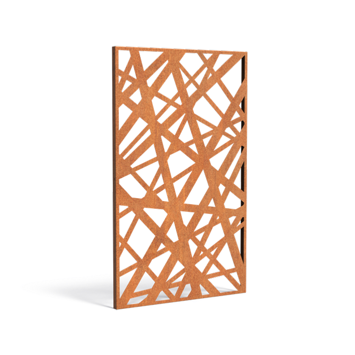 Corten Stål Panel Til Haveterrasse H.180X110Cm