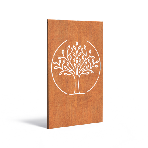 Corten Træpanel 180X110 Til Haveterrasse
