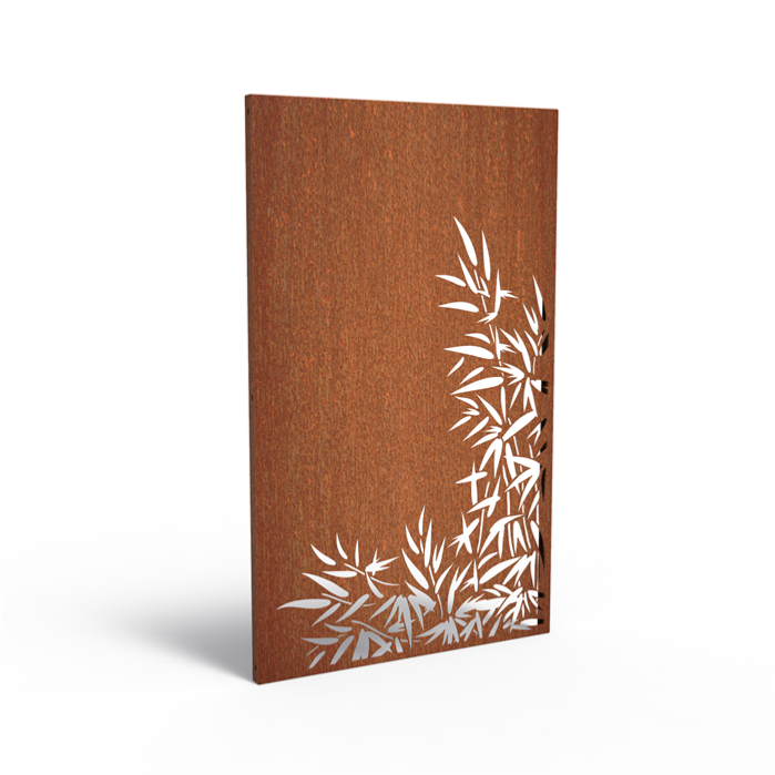 Bambus Corten Panel Til Haveterrasse H.180X110 Cm