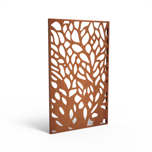 Abstrakt Corten Stål Havepanel 180X110Cm