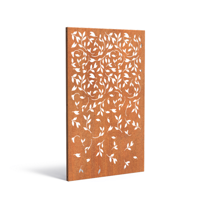 Corten Stålpanel Til Have Og Terrasse