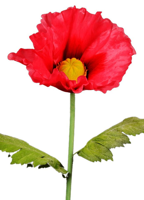 Kunstig Valmue Xxl Rød 135Cm Indvendig Dekoration