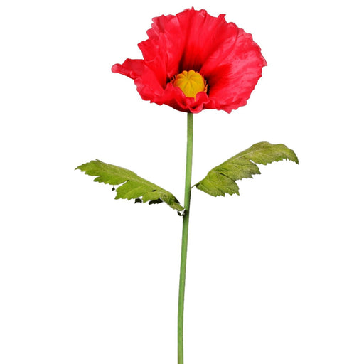 Kunstig Valmue Xxl Rød 135Cm Indvendig Dekoration