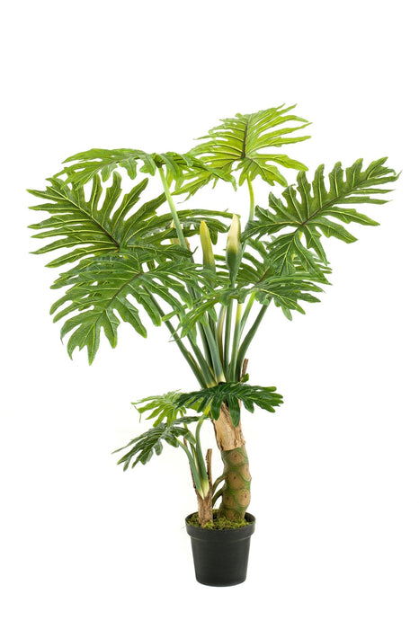Philodendron Kunstig Plante - H130Cm, Ø14Cm