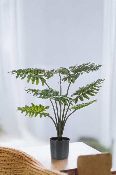 Philodendron Kunstig Plante - H77Cm, Ø12Cm
