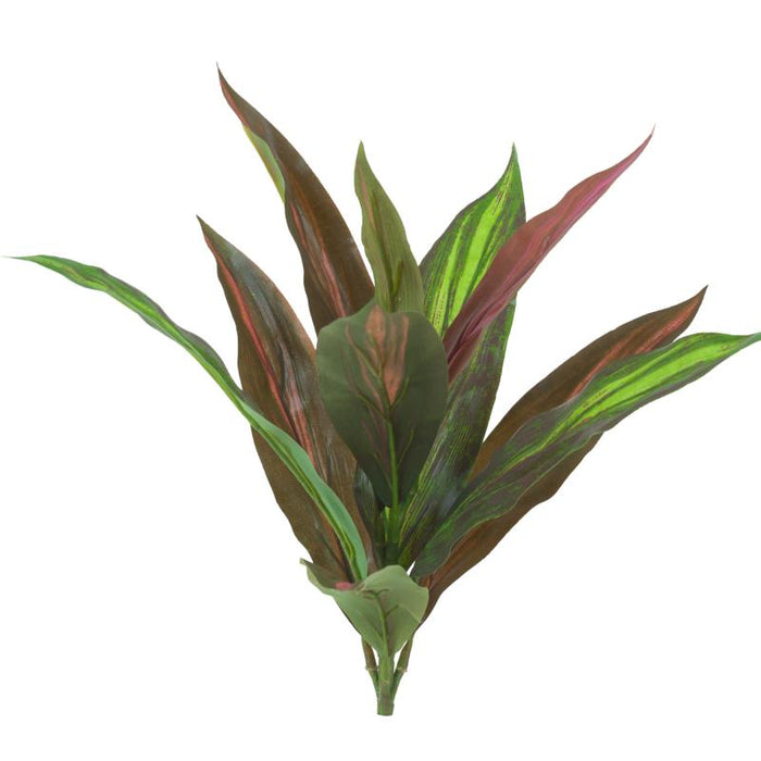 Indendørs Kunstig Dracena Stake 32Cm Grøn Rød
