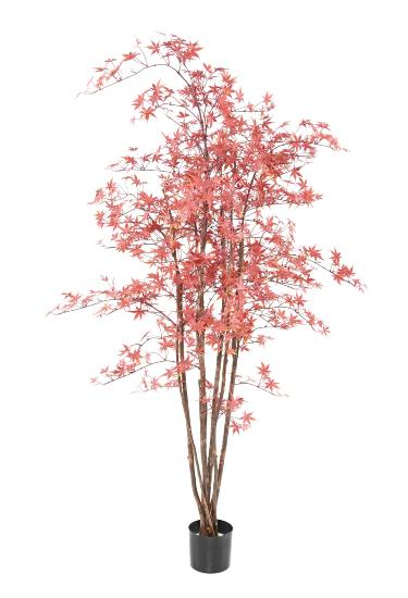 Kunstig Aralia Plante Uv Udendørs 180 Cm Rød