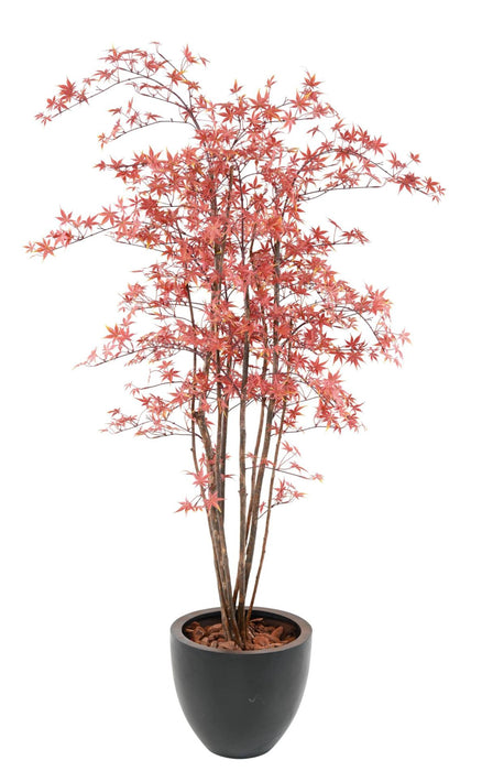 Kunstig Aralia Plante Uv Udendørs 180 Cm Rød