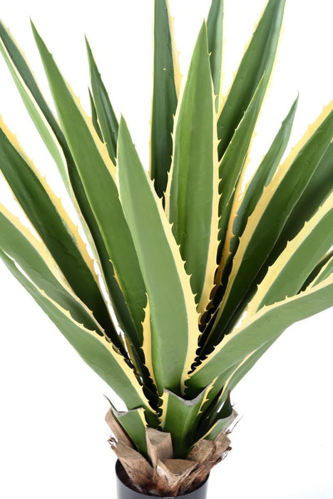 Kunstig Plante Agave Furcraea 110Cm Grøn Gul