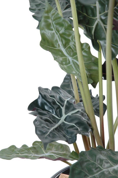 Kunstig Plante Alocasia H.110Cm Grøn Rød
