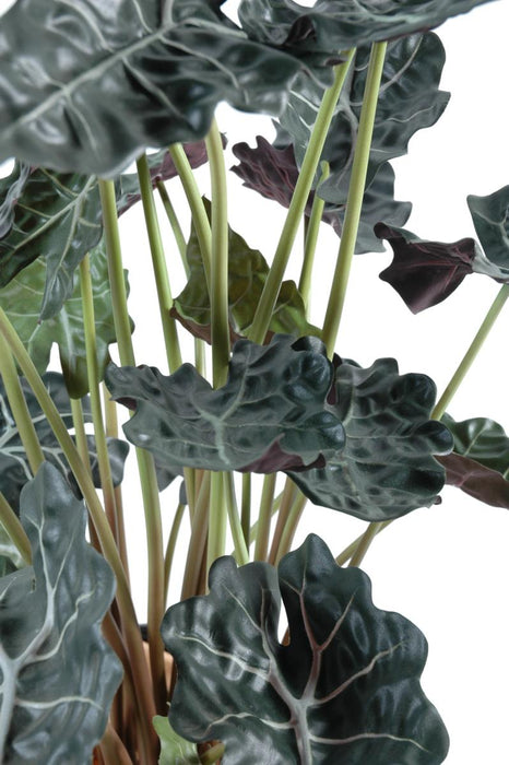 Kunstig Plante Alocasia H.110Cm Grøn Rød