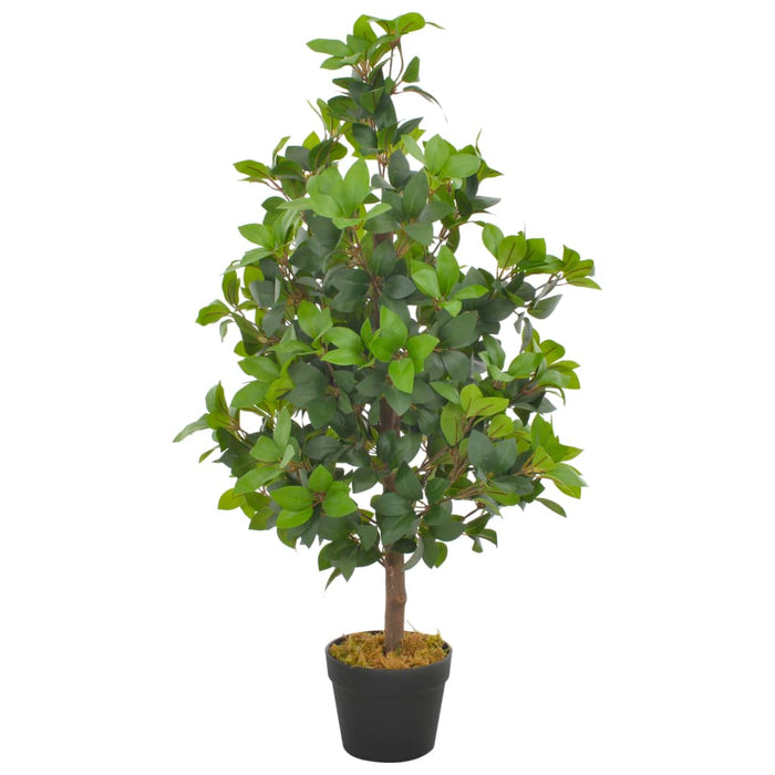Kunstig Plante Med Grøn Laurbærpotte 90 Cm