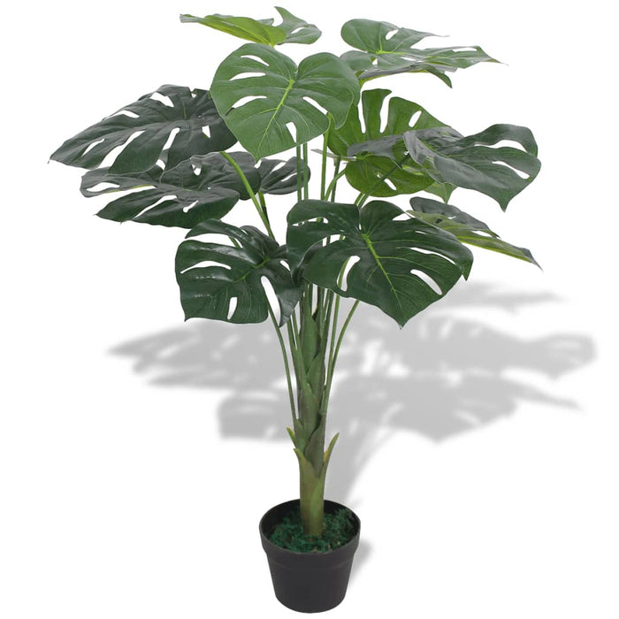 Kunstig Plante Med Potte Monstera 70 Cm Grøn