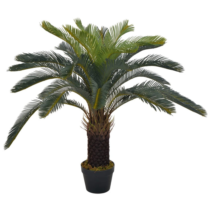 Kunstig Plante Med Grøn Cycas Palmepotte 90 Cm