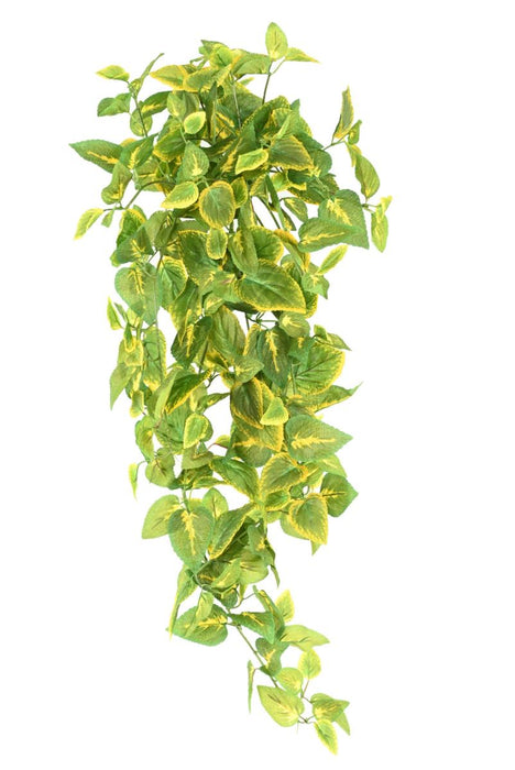 Kunstig Coleus Plante På Stave 75 Cm Grøn Gul