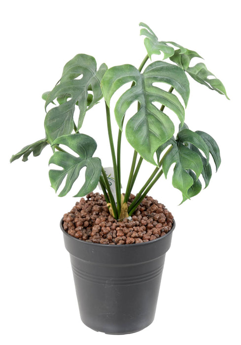 Kunstig Plante Philodendron H.35Cm Grøn 9 Blade