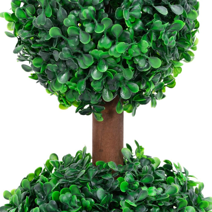 Kunstig Buksbom Plante Med Grøn Kugleform Potte 60 Cm