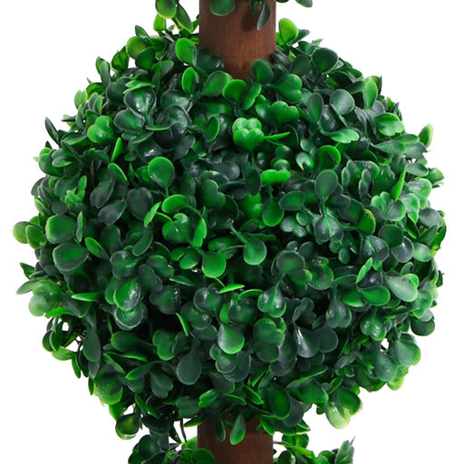 Kunstig Buksbom Plante Med Grøn Kugleform Potte 90 Cm