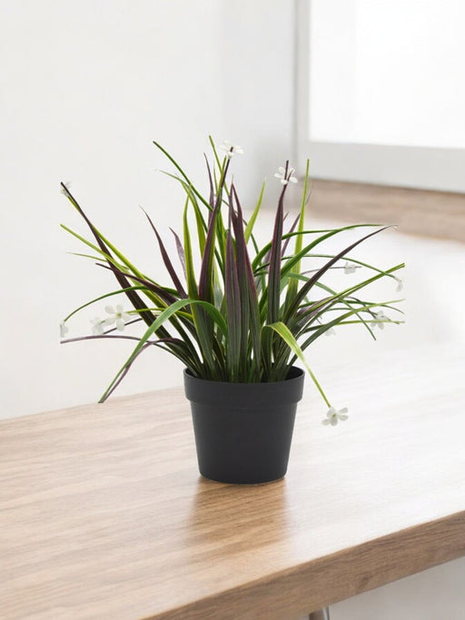 Græsplante - Kunstig Udendørs Plante I Potte