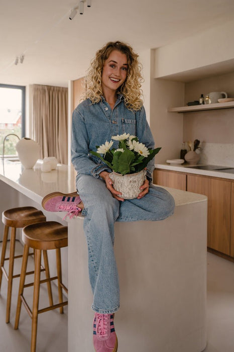 Kunstig Plante Hvid Gerbera