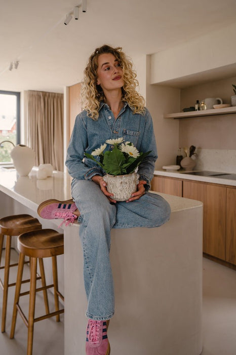 Kunstig Plante Hvid Gerbera