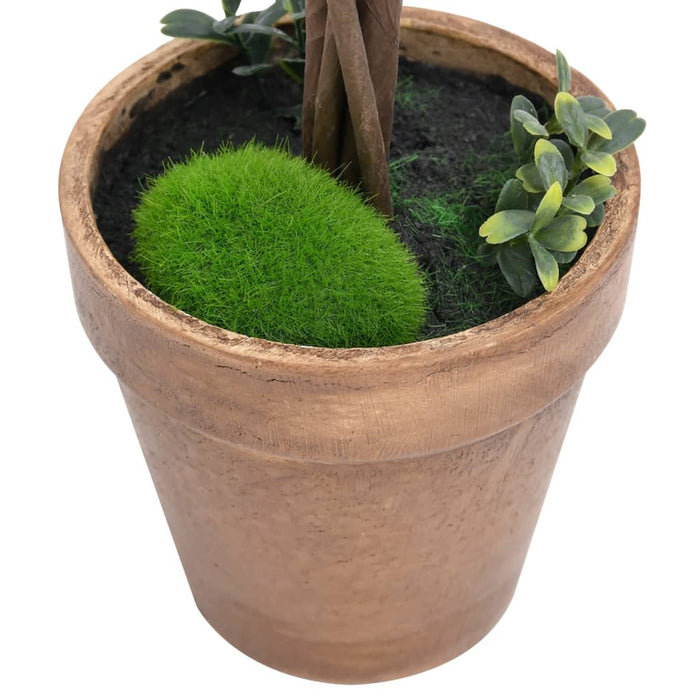 Kunstige Buksbomplanter 2 Stk Med Grønne Kuglepotter 33 Cm