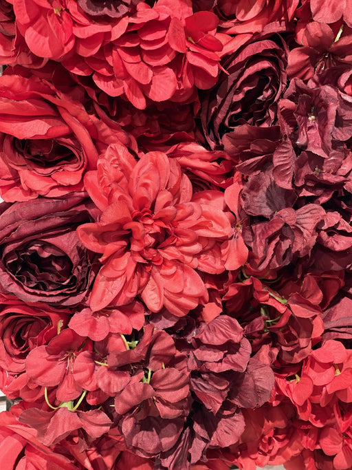 Vægplakat Kunstige Blomster Rød 50X50 Cm