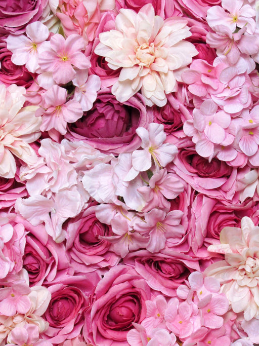 Kunstige Rose Blomster Vægplakat 50X50 Cm